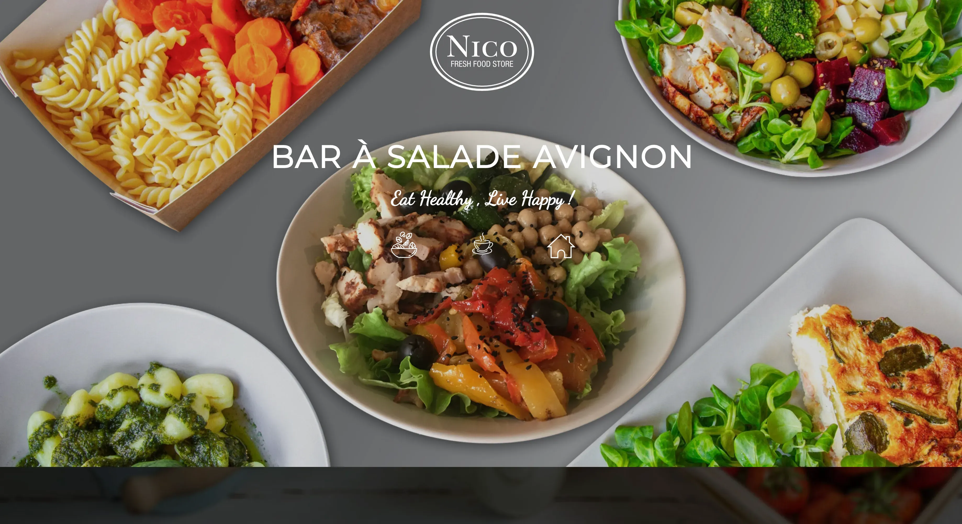 Site web Nico Bar à Salade